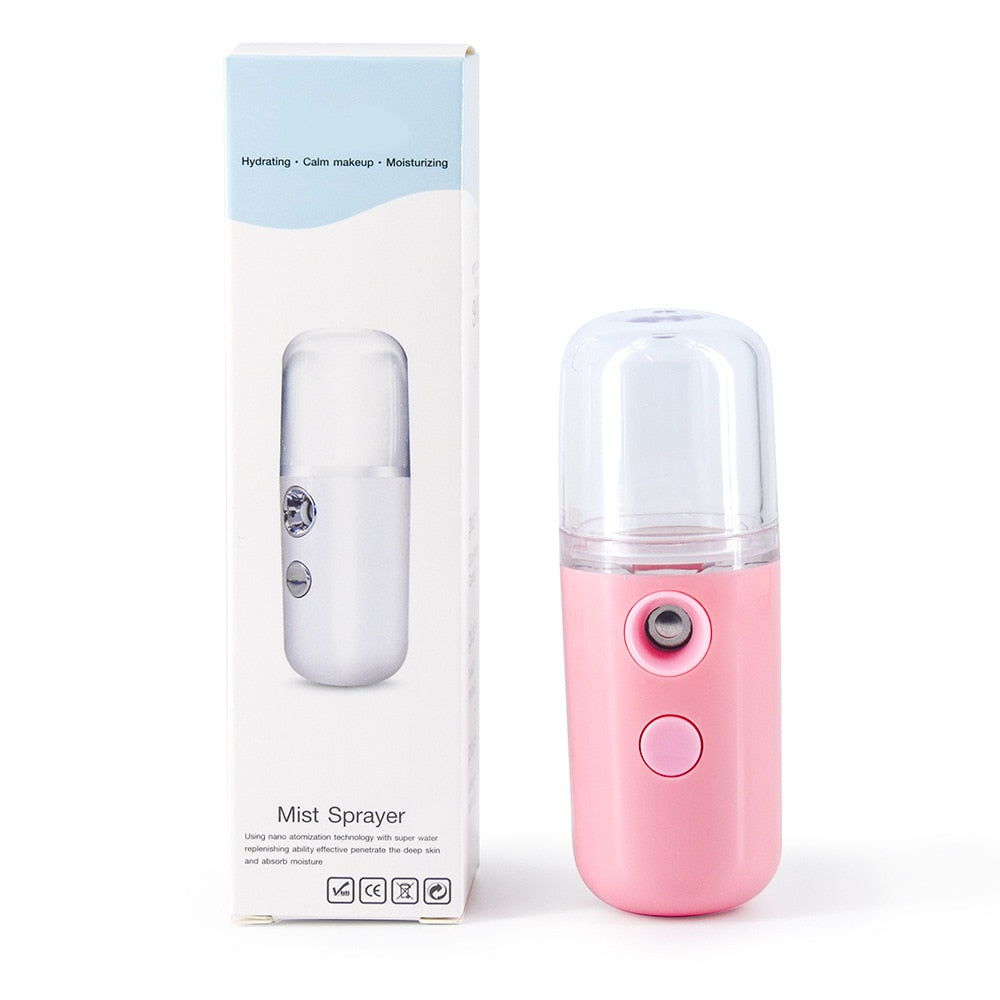 Air Humidifier Portable Humidifiers Mini Humidifier Air Moistener Spray Humidifier White Student Small Fan Pocket Humidifier - Trotters Independent Traders