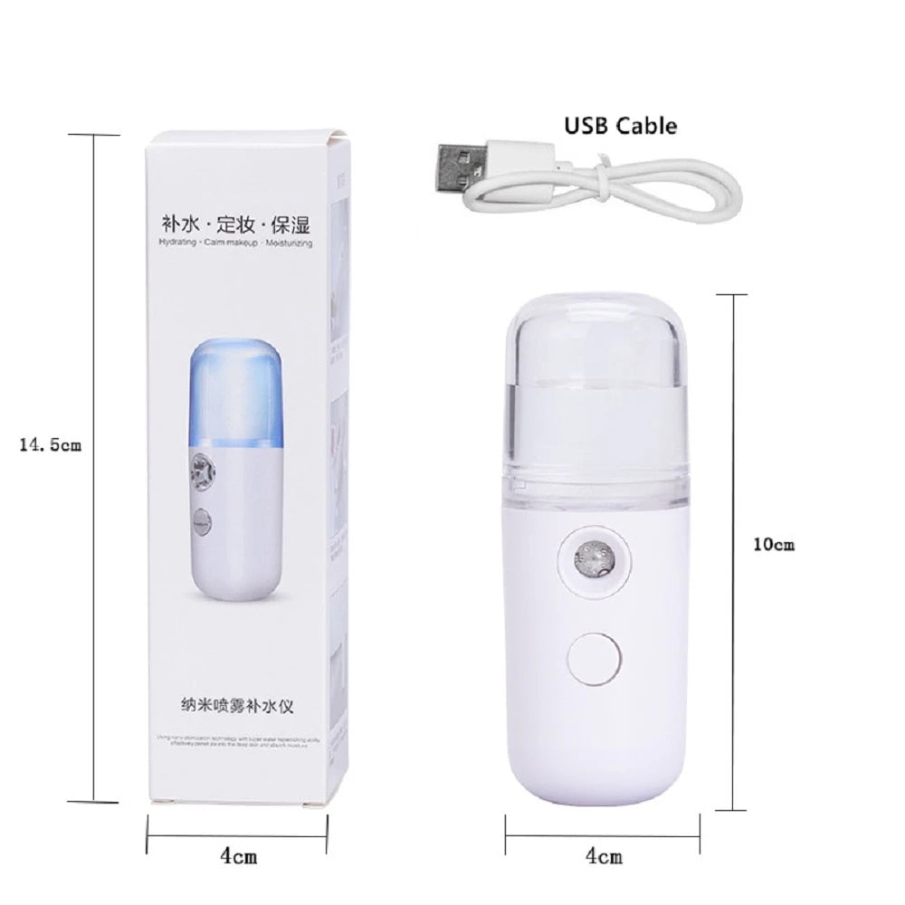 Air Humidifier Portable Humidifiers Mini Humidifier Air Moistener Spray Humidifier White Student Small Fan Pocket Humidifier - Trotters Independent Traders