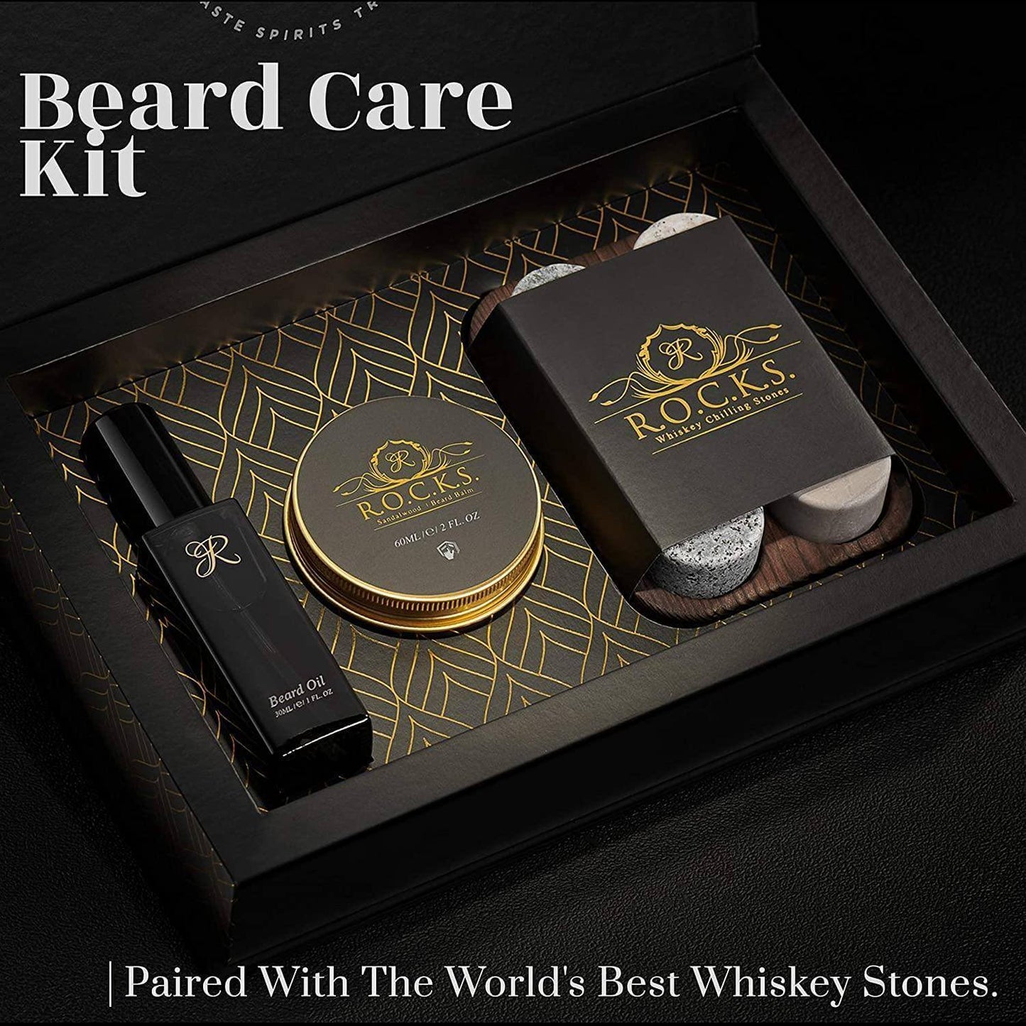 The Gentleman's Essentials - Whiskey Stones & Grooming Kit Gift Set - Trotters Independent Traders