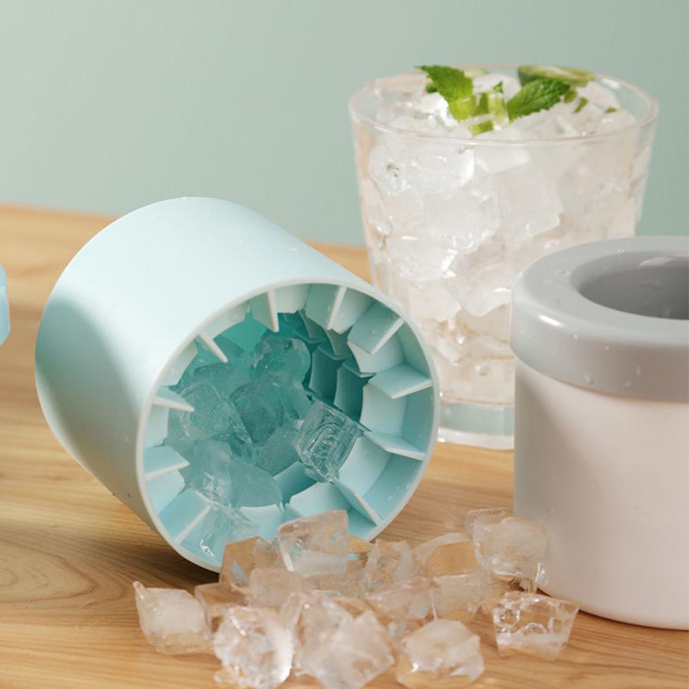 Silicone Cylinder Portable Ice Maker Bucket - Trotters Independent Traders