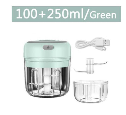 Electric Mini Garlic Chopper USB Meat Vegetable Crusher 