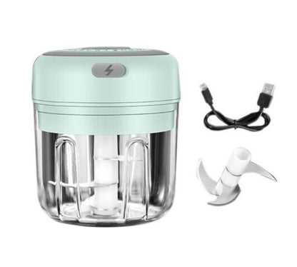 Electric Mini Garlic Chopper USB Meat Vegetable Crusher 