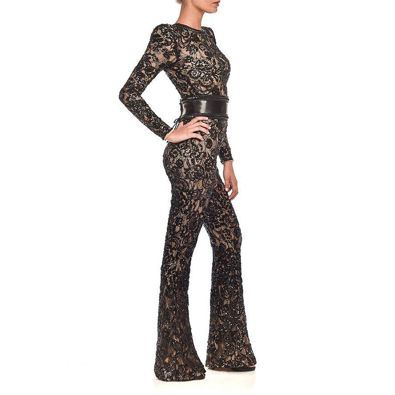 Womens Bella Embellished Jumpsuit - Trotters Independent Traders