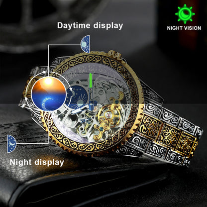 Luxury Moon Phase Mechanical Watch - Luxury For Men 