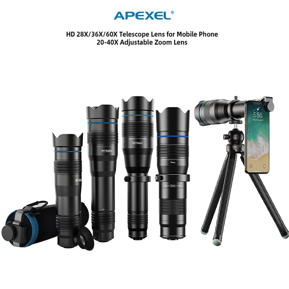 Telephoto Lens 4 Smartphone External Zoom Lens with Tripod 