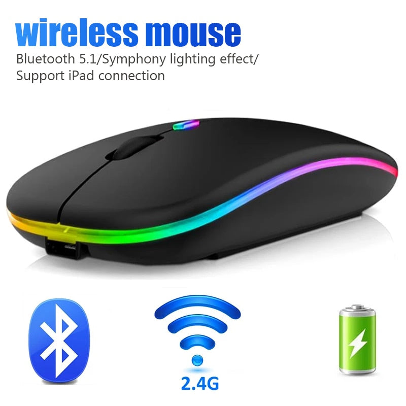 Bluetooth - Rechargeable - RGB - Wireless Gaming Mouse