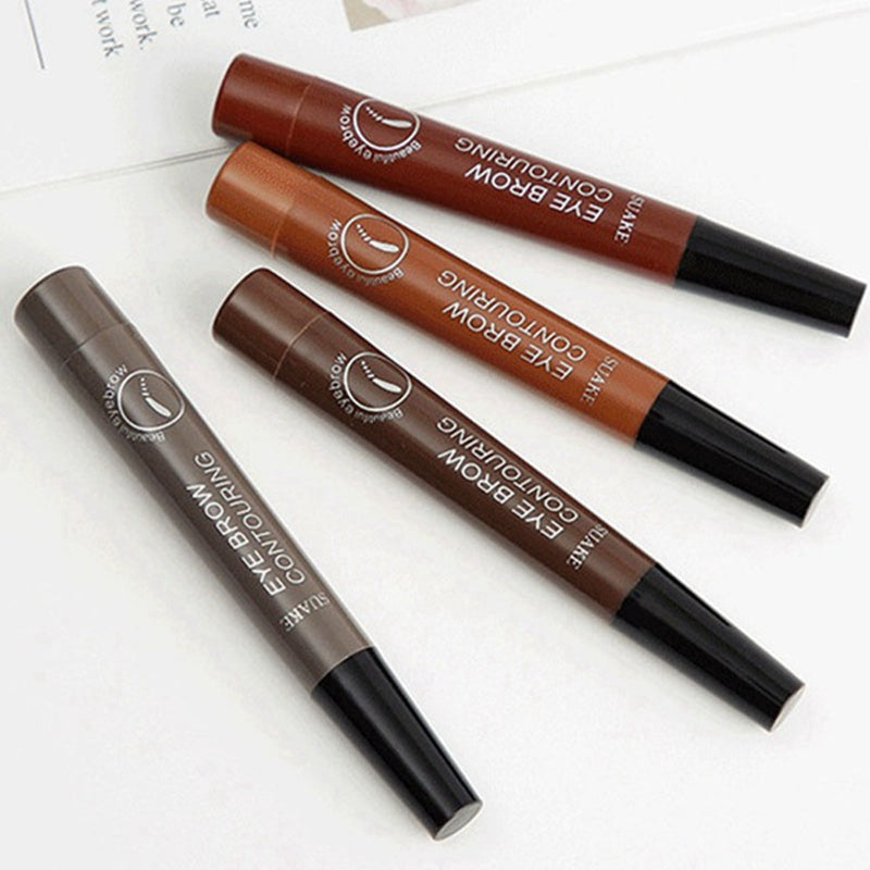 Waterproof Natural Eyebrow Pencil 3D 5 Color Womens Makeup