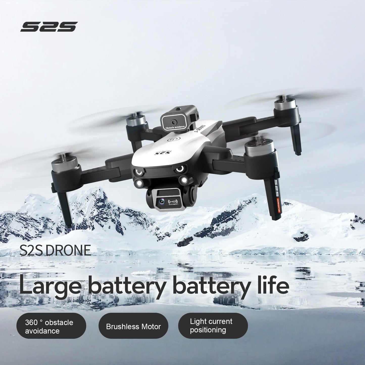 Drone With HD Camera, WiFi HD Dual Foldable RC Quadcopter