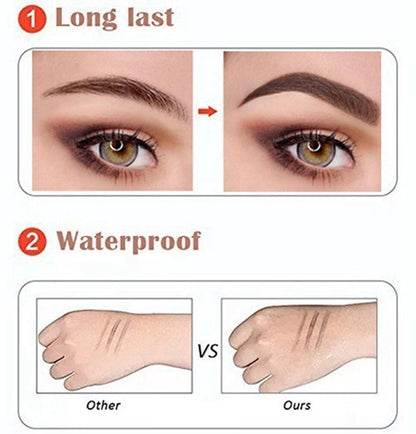 Waterproof Natural Eyebrow Pencil 3D 5 Color Womens Makeup