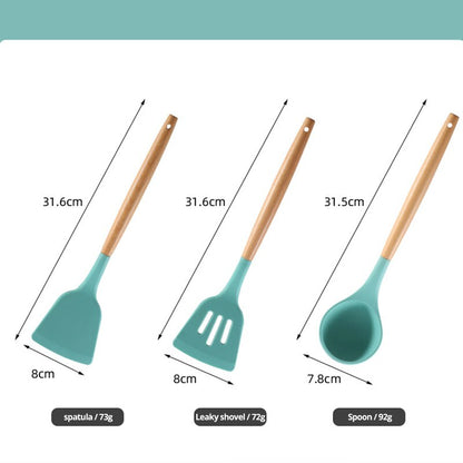 Pot Spatula And Spoon Non-Stick Cookware Heat Resistant