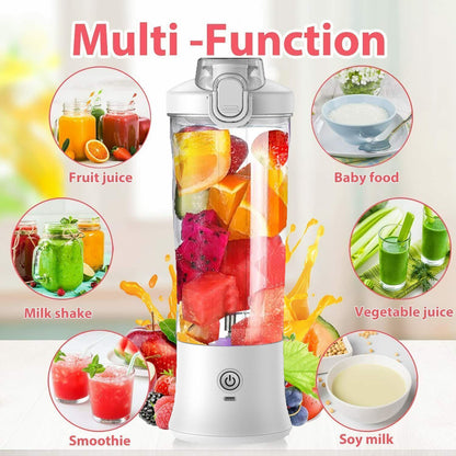 Electric Juicer USB Rechargeable Smoothie Mini Blender 