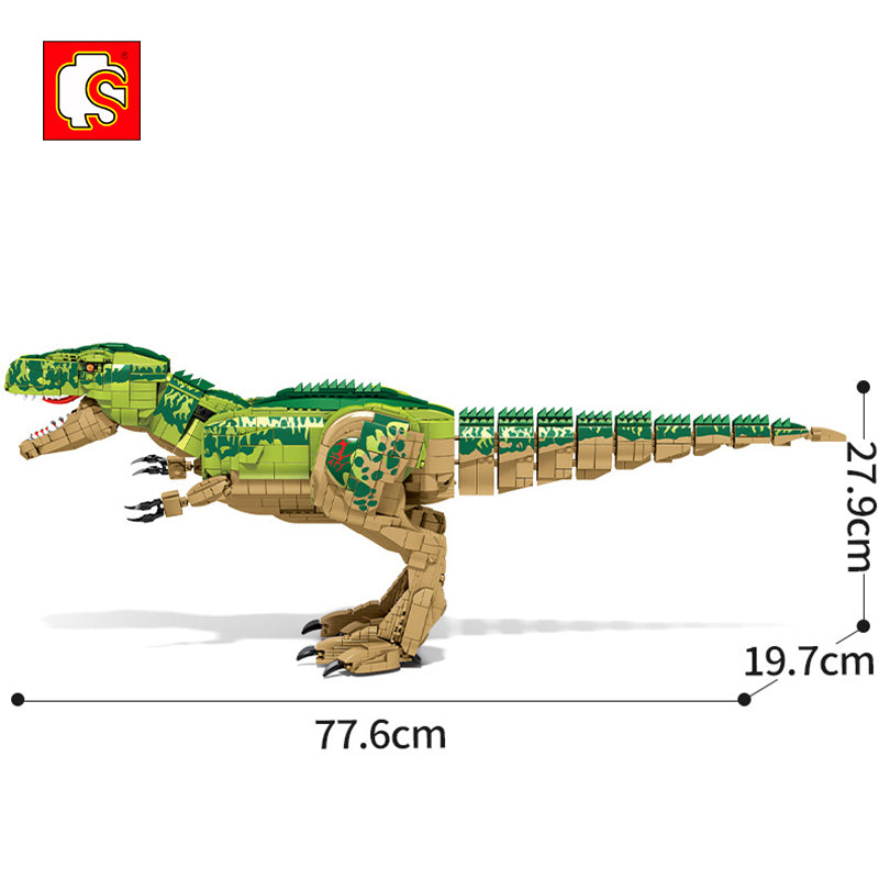 Large Tyrannosaurus Rex Dinosaur Building Blocks Toys