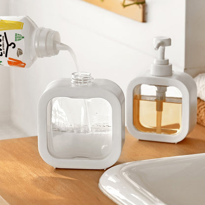 Refillable Lotion Bath Pump Bottle Bathroom Soap Dispensers 