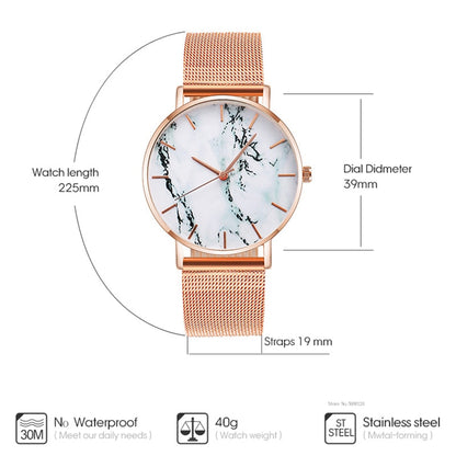 Rose Gold Band Watch Quality Design For Women 2024