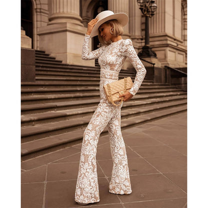 Womens Bella Embellished Jumpsuit - Trotters Independent Traders