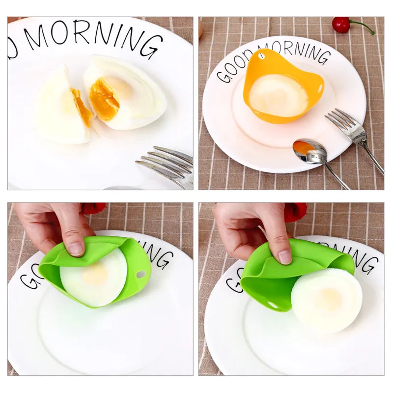 Silicon Egg Shaper Mold Great For Uniquet Egg Dishes 