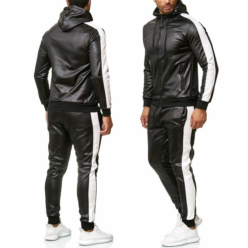 Sweat Suit Hooded Jacket Pants Set For Men Hot Selling