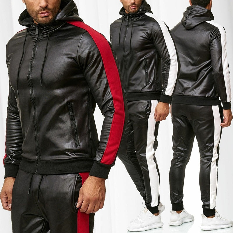 Sweat Suit Hooded Jacket Pants Set For Men Hot Selling