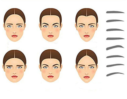 Eyebrow Stencil 8 Styles Eyebrow Shapes - Trotters Independent Traders