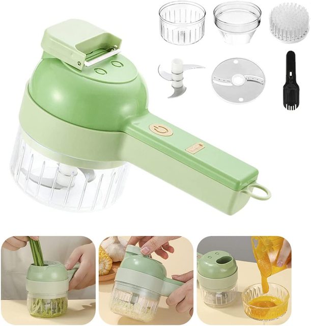 Electric Mini Garlic Chopper USB Meat Vegetable Crusher 